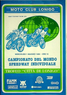 1985 maj 1, Lonigo : Ćwierćfinał Kontynentalny Indywidualnych Mistrzostw Świata na żużlu