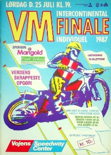 1987 lipiec 25, Vojens : Finał Interkontynentalny Indywidualnych Mistrzostw Świata na żużlu