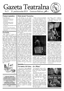 Teatr w Lubinie : Gazeta Teatralna nr 3, październik 2013