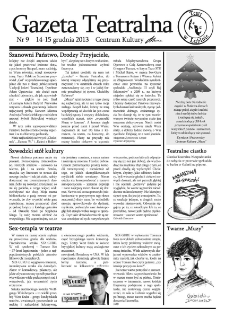 Teatr w Lubinie : Gazeta Teatralna nr 9, grudzień 2013