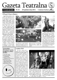 Teatr w Lubinie : Gazeta Teatralna nr 18, październik 2014