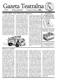 Teatr w Lubinie : Gazeta Teatralna nr 22, listopad 2014