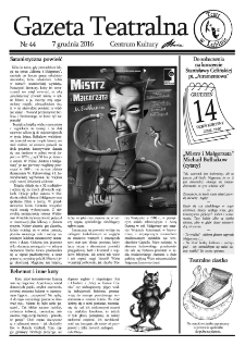 Teatr w Lubinie : Gazeta Teatralna nr 44, grudzień 2016