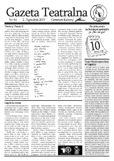 Teatr w Lubinie : Gazeta Teatralna nr 54, grudzień 2017