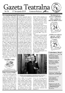 Teatr w Lubinie : Gazeta Teatralna nr 76, listopad 2019