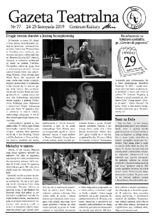 Teatr w Lubinie : Gazeta Teatralna nr 77, listopad 2019