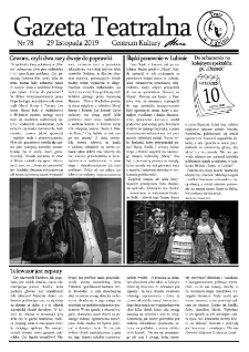 Teatr w Lubinie : Gazeta Teatralna nr 78, listopad 2019