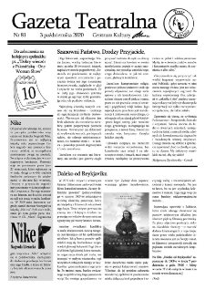 Teatr w Lubinie : Gazeta Teatralna nr 81, październik 2020