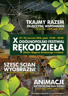 X Og&oacute;lnopolski Festiwal Rękodzieła 2016