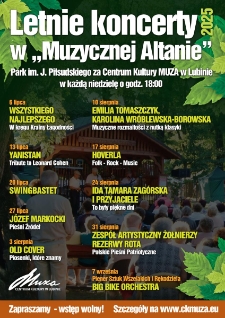 Letnie koncerty w &bdquo;Muzycznej Altanie&rdquo; 2025