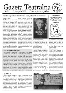 Teatr w Lubinie : Gazeta Teatralna nr 96, listopad 2022