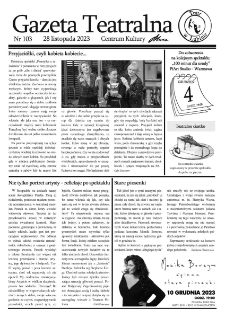 Teatr w Lubinie : Gazeta Teatralna nr 103, listopad 2023