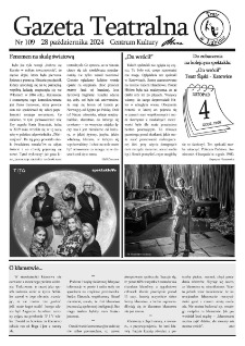 Teatr w Lubinie : Gazeta Teatralna nr 109, październik 2024