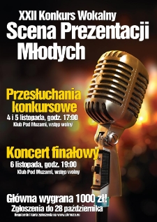 XXII Konkurs Wokalny : Scena Prezentacji Młodych 2014