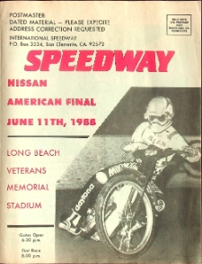 1988 czerwiec 11, Long Beach : Finał Amerykański Indywidualnych Mistrzostw Świata na żużlu