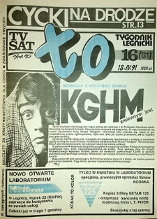 To nr 16 (61), kwiecień `91