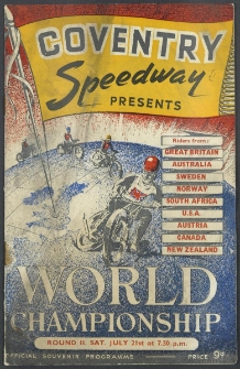 1951 lipiec 11, Coventry : Druga Runda Kwalifikacyjna Indywidualnych Mistrzostw Świata na żużlu