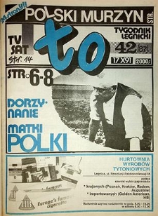 To nr 42 (87), październik `91