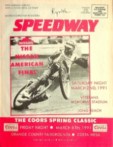 1991 marzec 2, Long Beach : Finał Amerykański Indywidualnych Mistrzostw Świata na żużlu