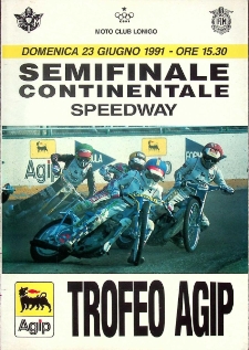 1991 czerwiec 23, Lonigo : P&oacute;łfinał Kontynentalny Indywidualnych Mistrzostw Świata na żużlu