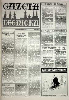 Gazeta Legnicka nr 7, kwiecień `91