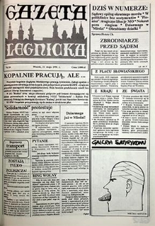Gazeta Legnicka nr 26, maj`91