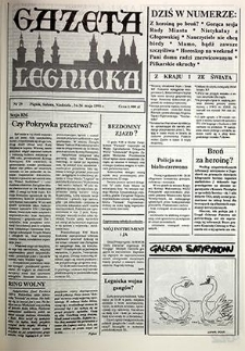 Gazeta Legnicka nr 29, maj`91