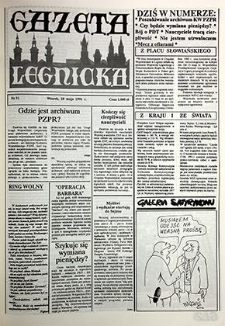 Gazeta Legnicka nr 31, maj`91