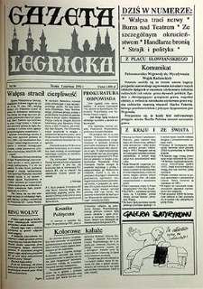 Gazeta Legnicka nr 36, czerwiec`91
