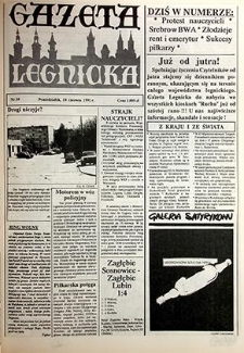 Gazeta Legnicka nr 39, czerwiec`91