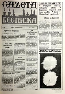 Gazeta Legnicka nr 40, czerwiec`91