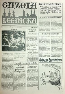 Gazeta Legnicka nr 46, czerwiec`91