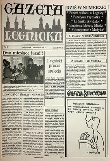 Gazeta Legnicka nr 49, czerwiec`91