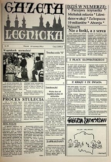 Gazeta Legnicka nr 50, czerwiec`91