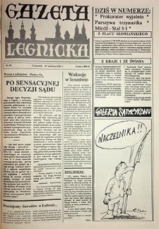 Gazeta Legnicka nr 52, czerwiec`91