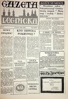 Gazeta Legnicka nr 57, lipiec`91