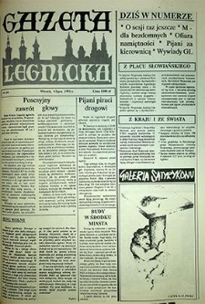 Gazeta Legnicka nr 60, lipiec`91