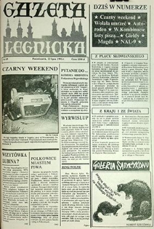 Gazeta Legnicka nr 69, lipiec`91