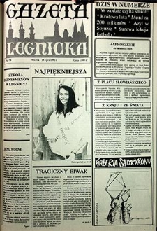 Gazeta Legnicka nr 70, lipiec`91