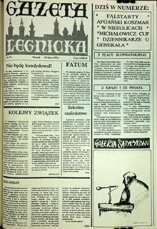 Gazeta Legnicka nr 75, lipiec`91