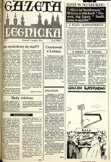 Gazeta Legnicka nr 77, sierpień`91