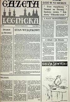 Gazeta Legnicka nr 89, sierpień`91