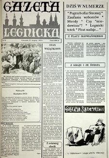 Gazeta Legnicka nr 91, sierpień`91