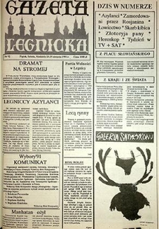 Gazeta Legnicka nr 92, sierpień`91