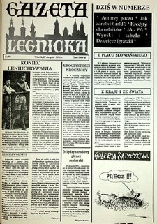 Gazeta Legnicka nr 94, sierpień`91