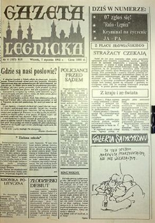 Gazeta Legnicka nr 4 (183), styczeń `92