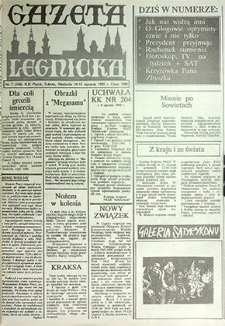Gazeta Legnicka nr 7 (186), styczeń `92