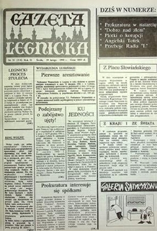 Gazeta Legnicka nr 35 (214), luty `92