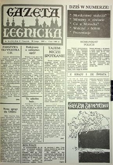 Gazeta Legnicka nr 36 (215), luty `92