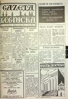 Gazeta Legnicka nr 39 (218), luty `92